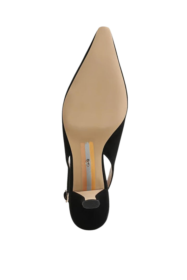Bianka Slingback Pump Suede Black