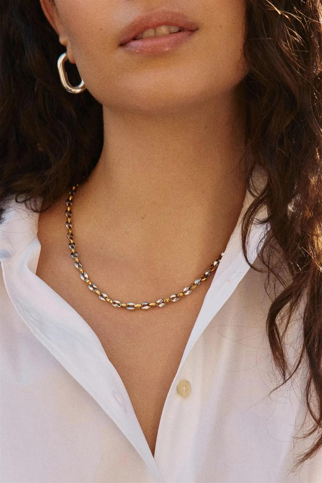 Mariner Chain Necklace Silver/Gold
