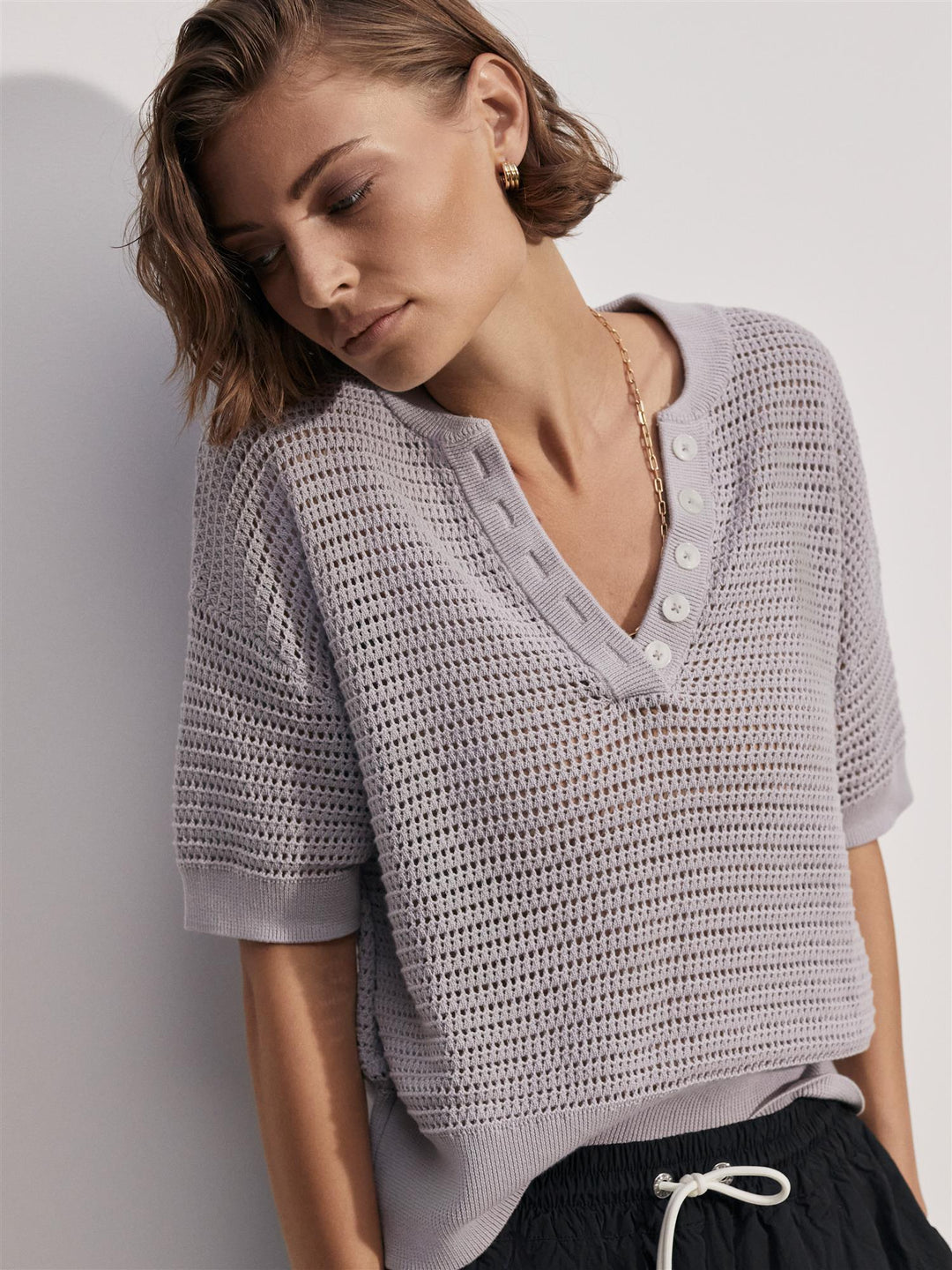 Callie Knit Top Raindrops