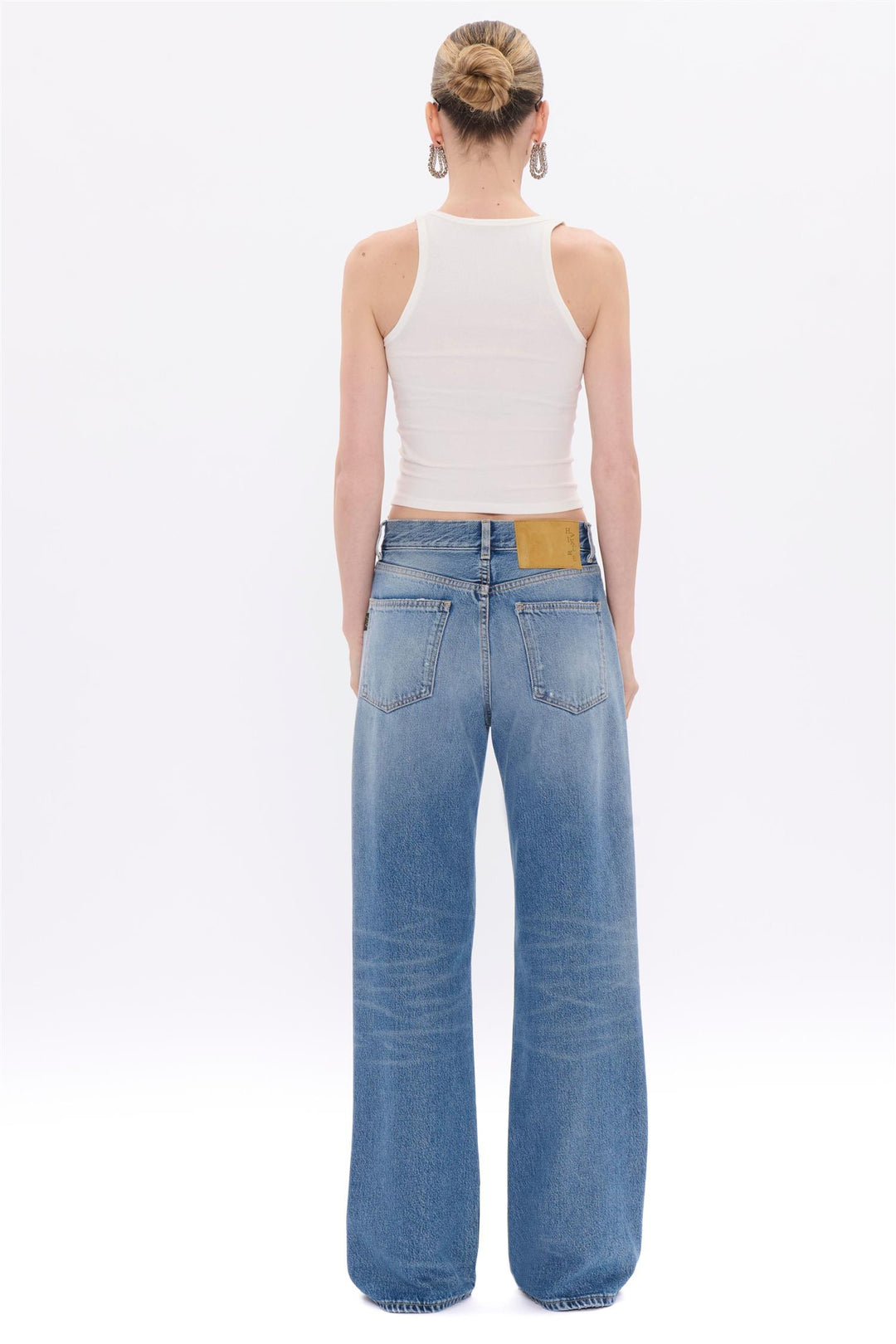 Korea Straight-Length Jeans Nordic Blue