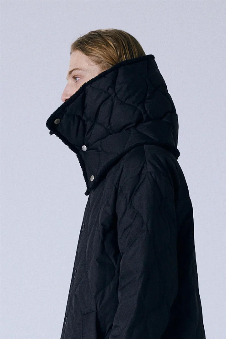 Military Reversible Down Neck Warmer Black