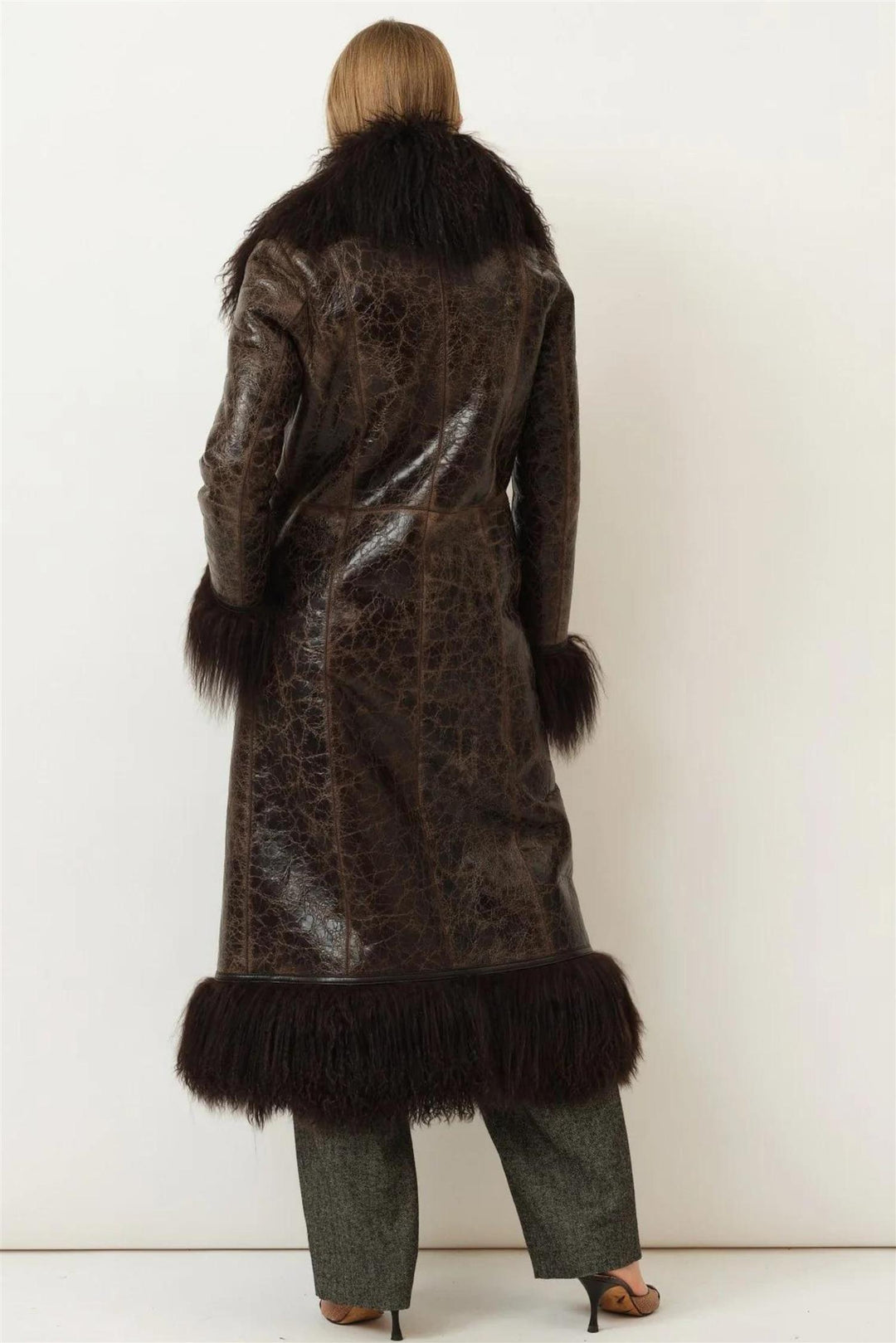 Bonna Coat Distressed Brown