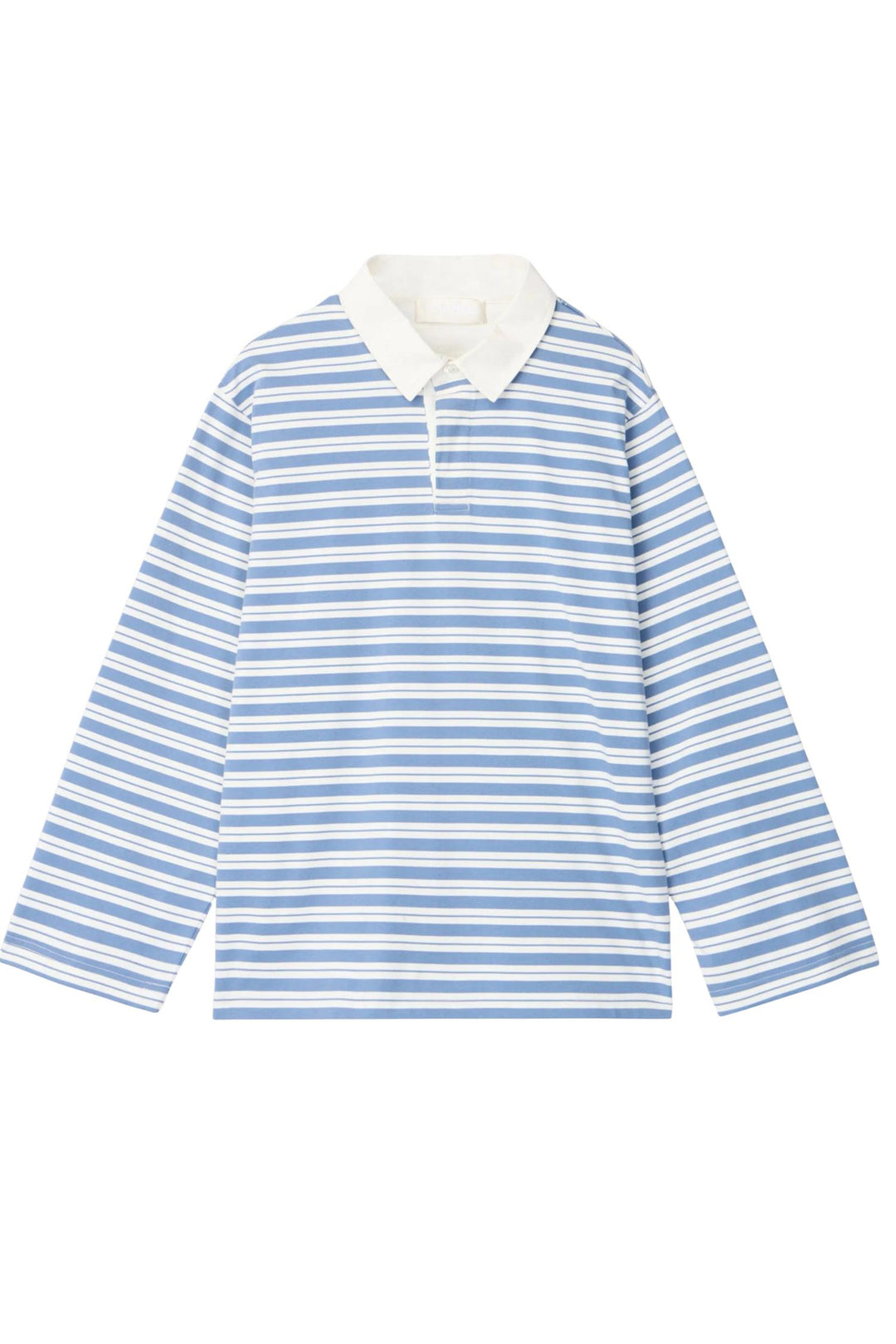 Rugby Top Powder Blue and Cream Stripe