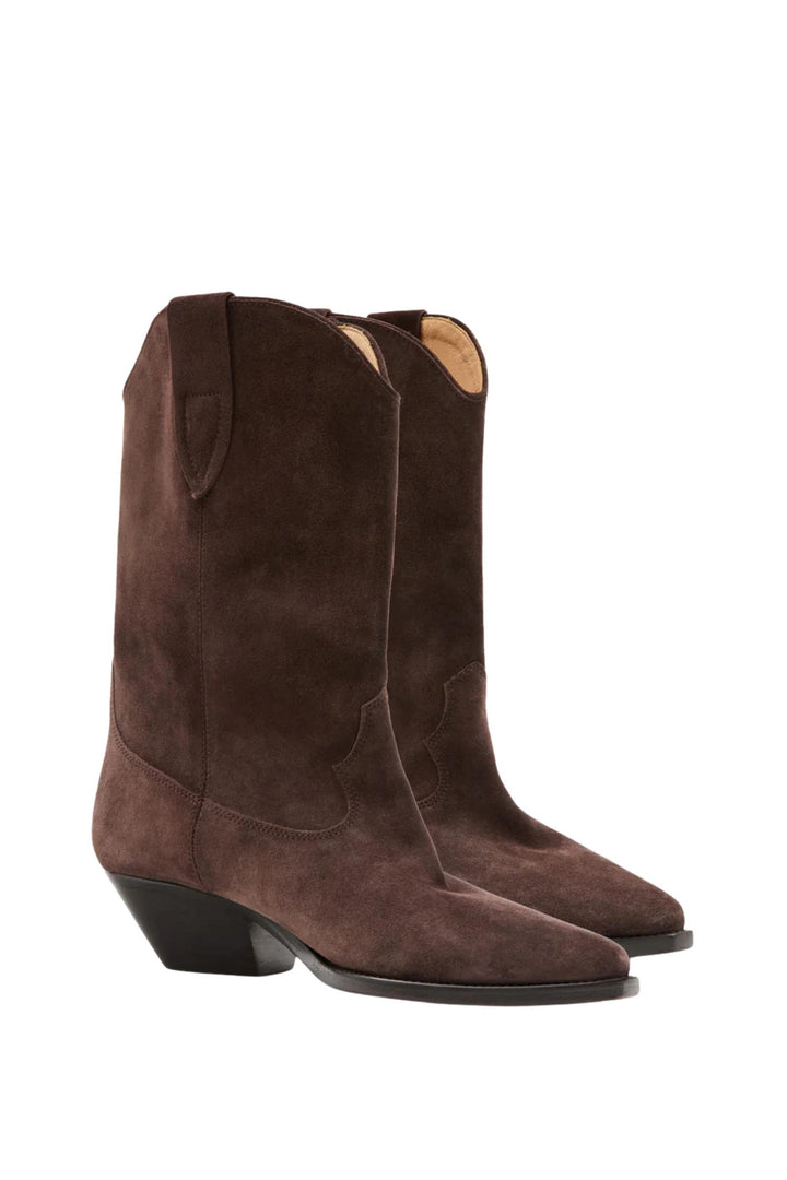 Duerto Boots Suede Leather Chocolate