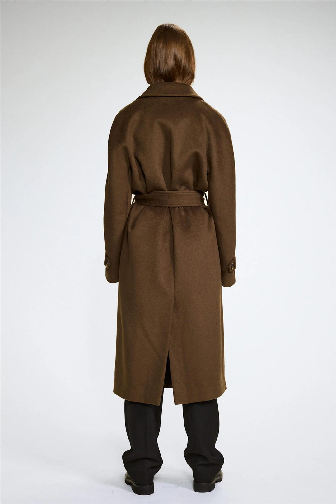 Double Breasted Coat Brown