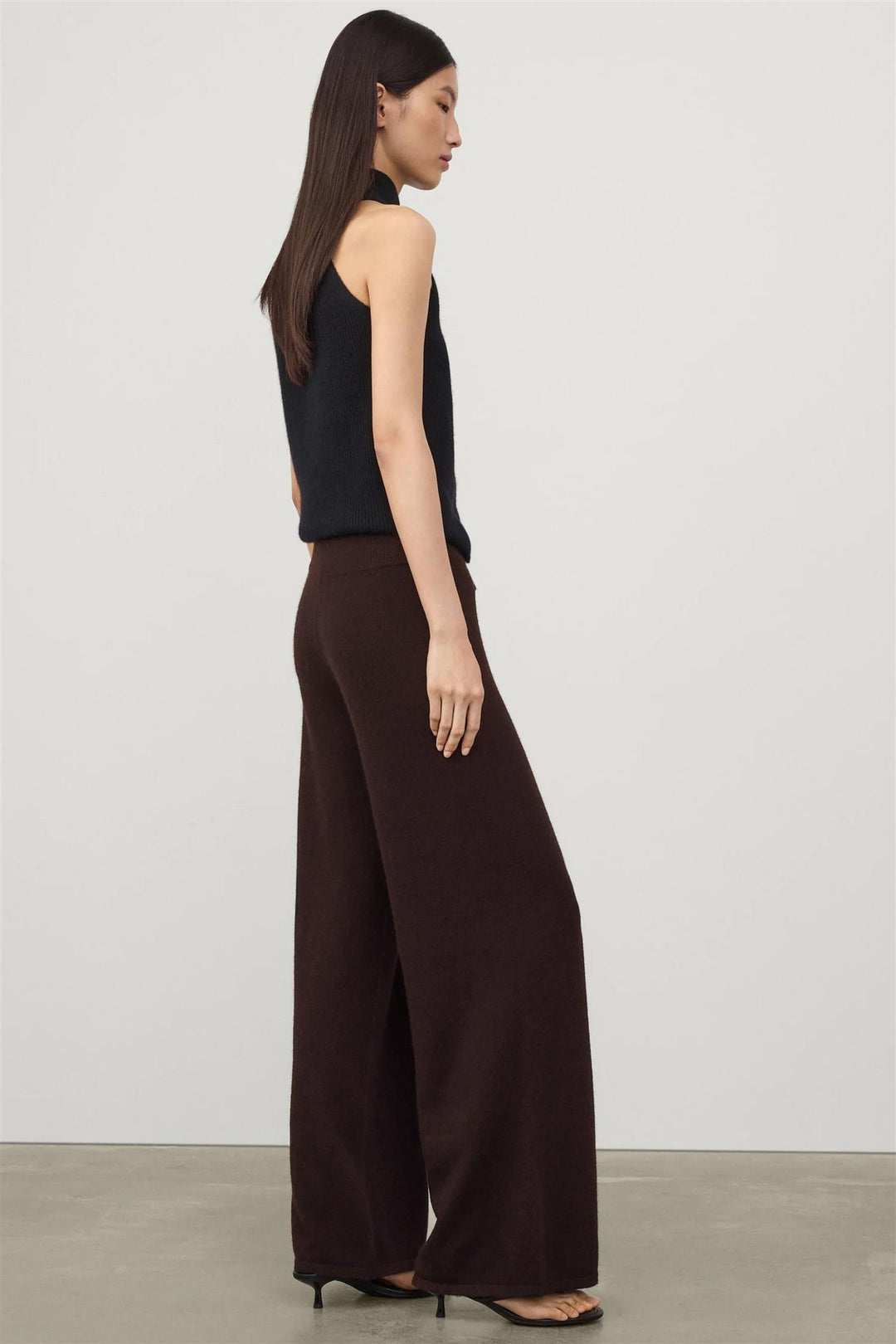 Sofi Cashmere Pants Dark Oak