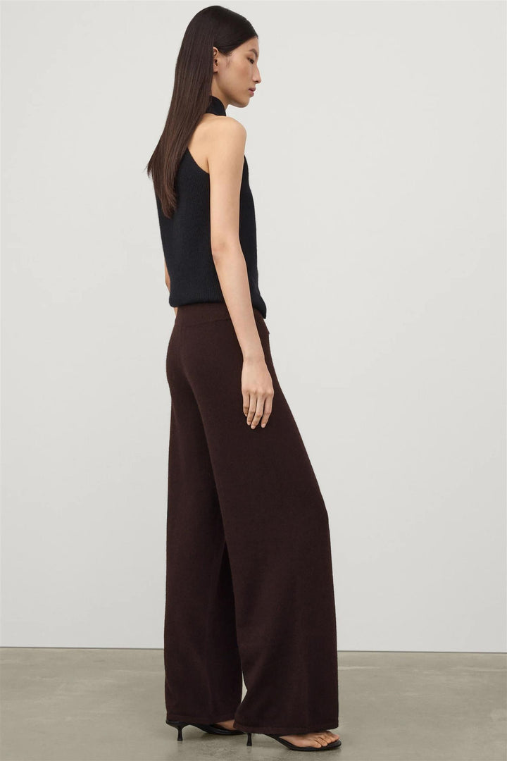 Sofi Cashmere Pants Dark Oak