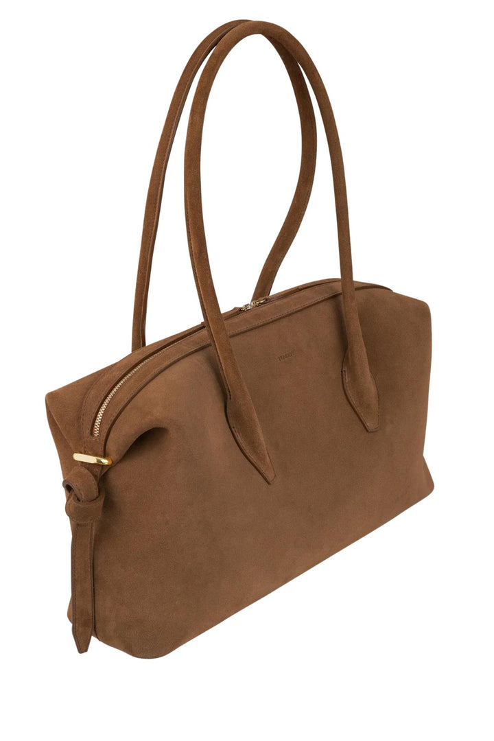 Brioche Duffle Suede Leather Cognac