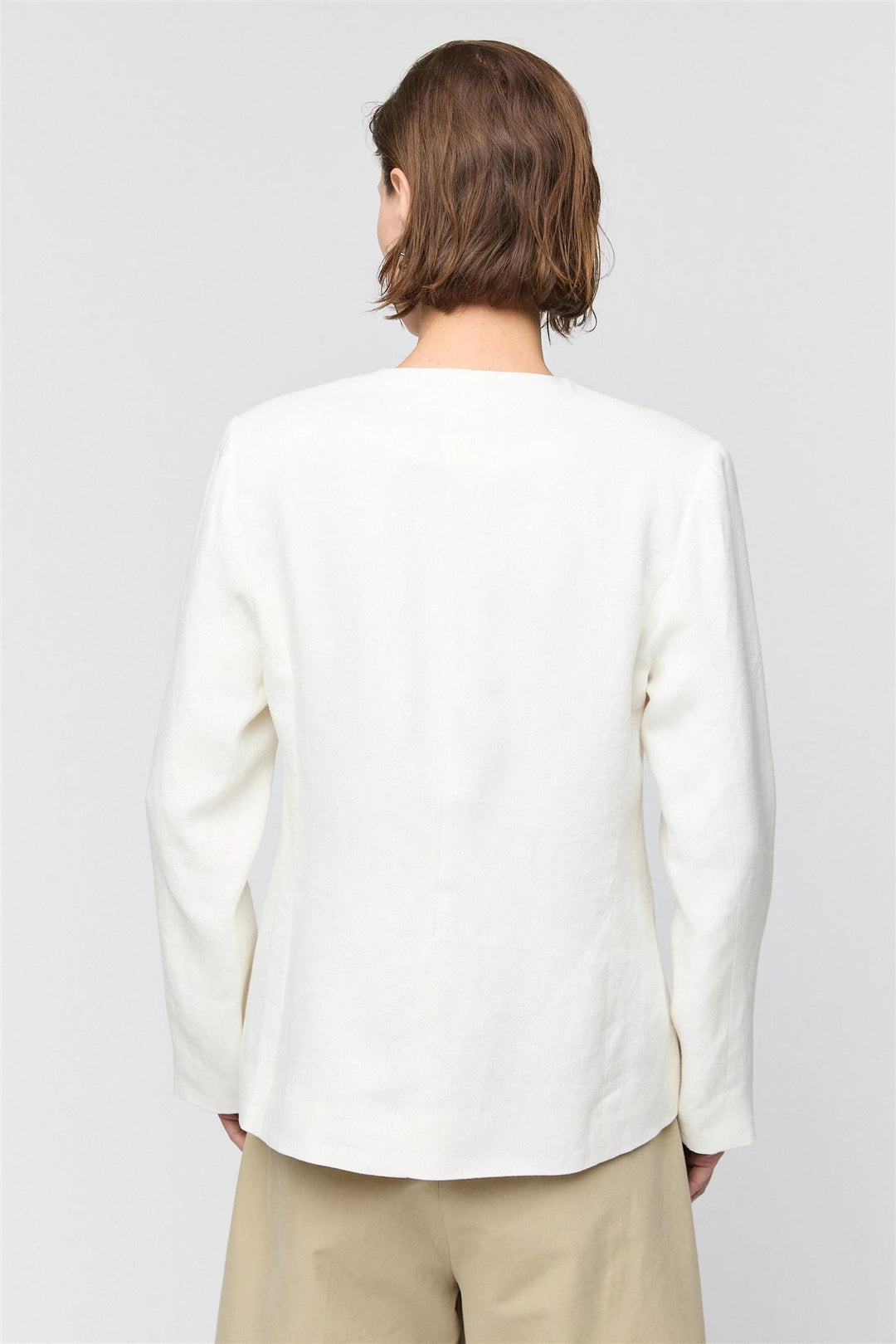 Linen Noir Blazer Off-White