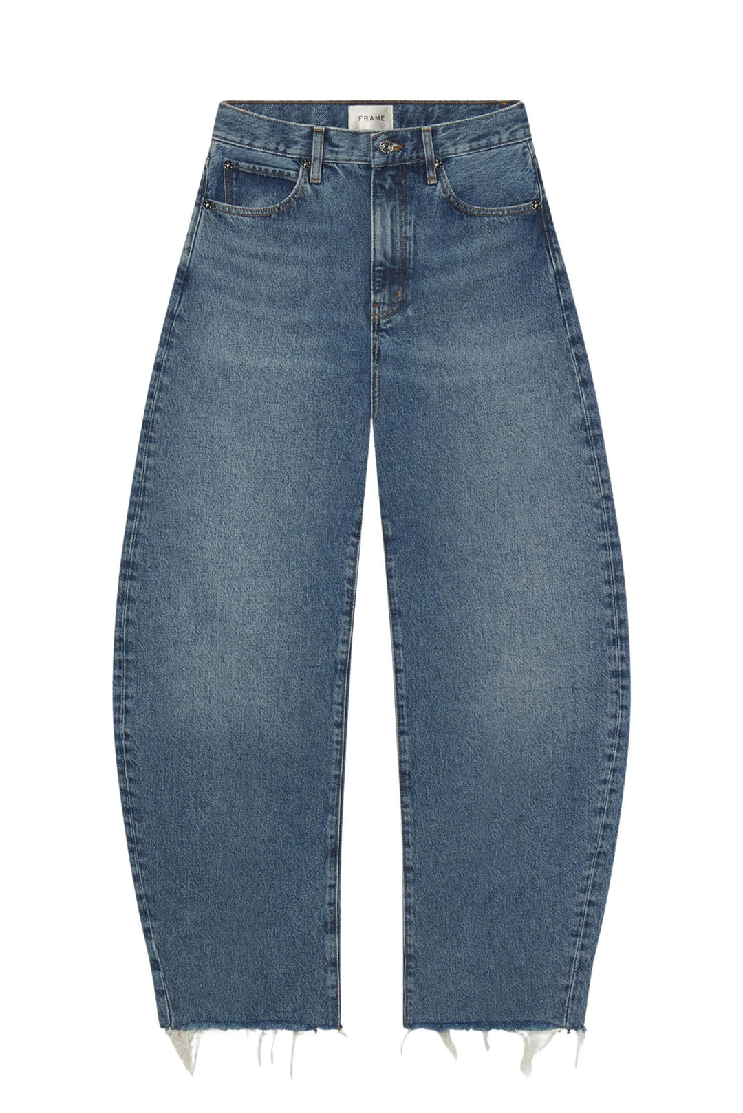 The Bubble Crop Knock Out Raw Fray