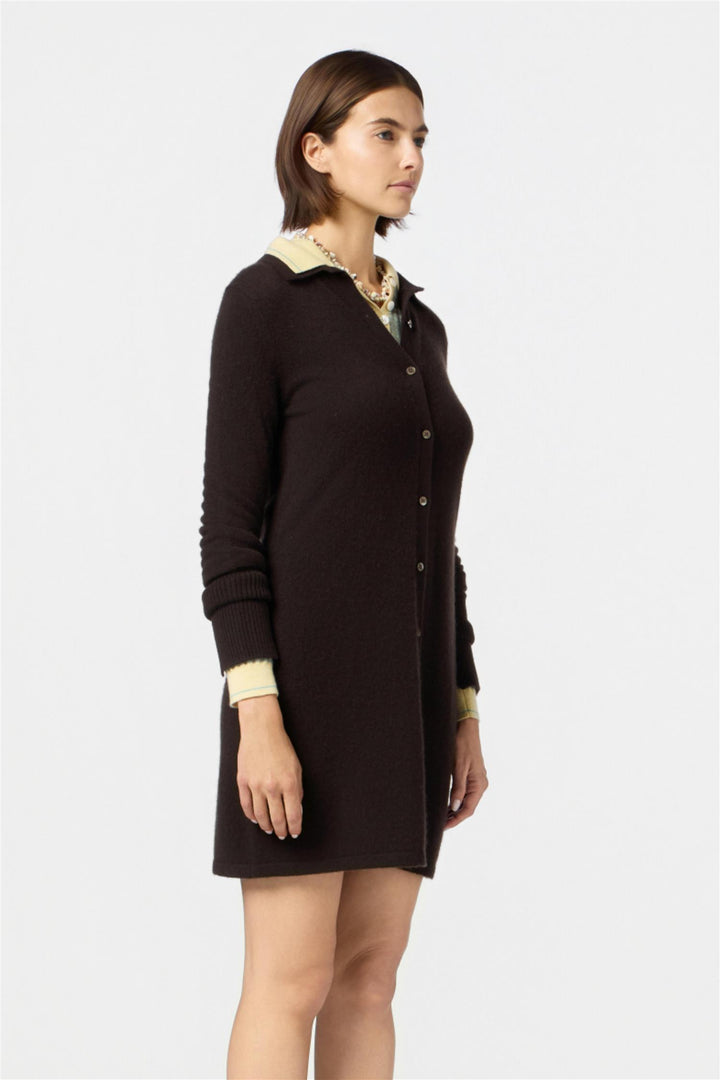 Mini Showtime Shirt Dress Burnt Cocoa