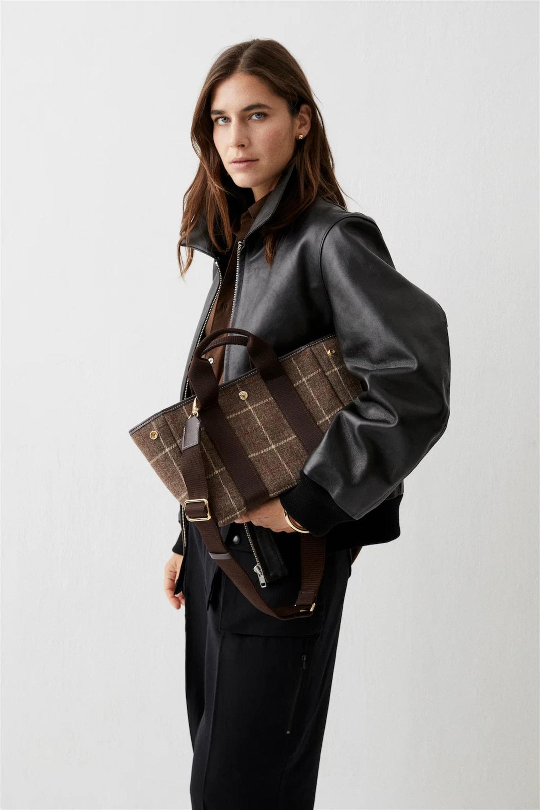 Traversée S Hunting Tweed 02 Brown