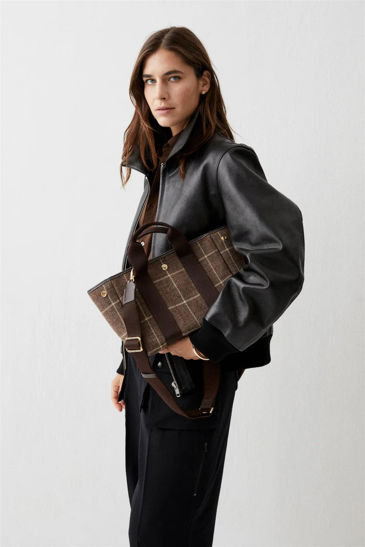 Traversée S Hunting Tweed 02 Brown
