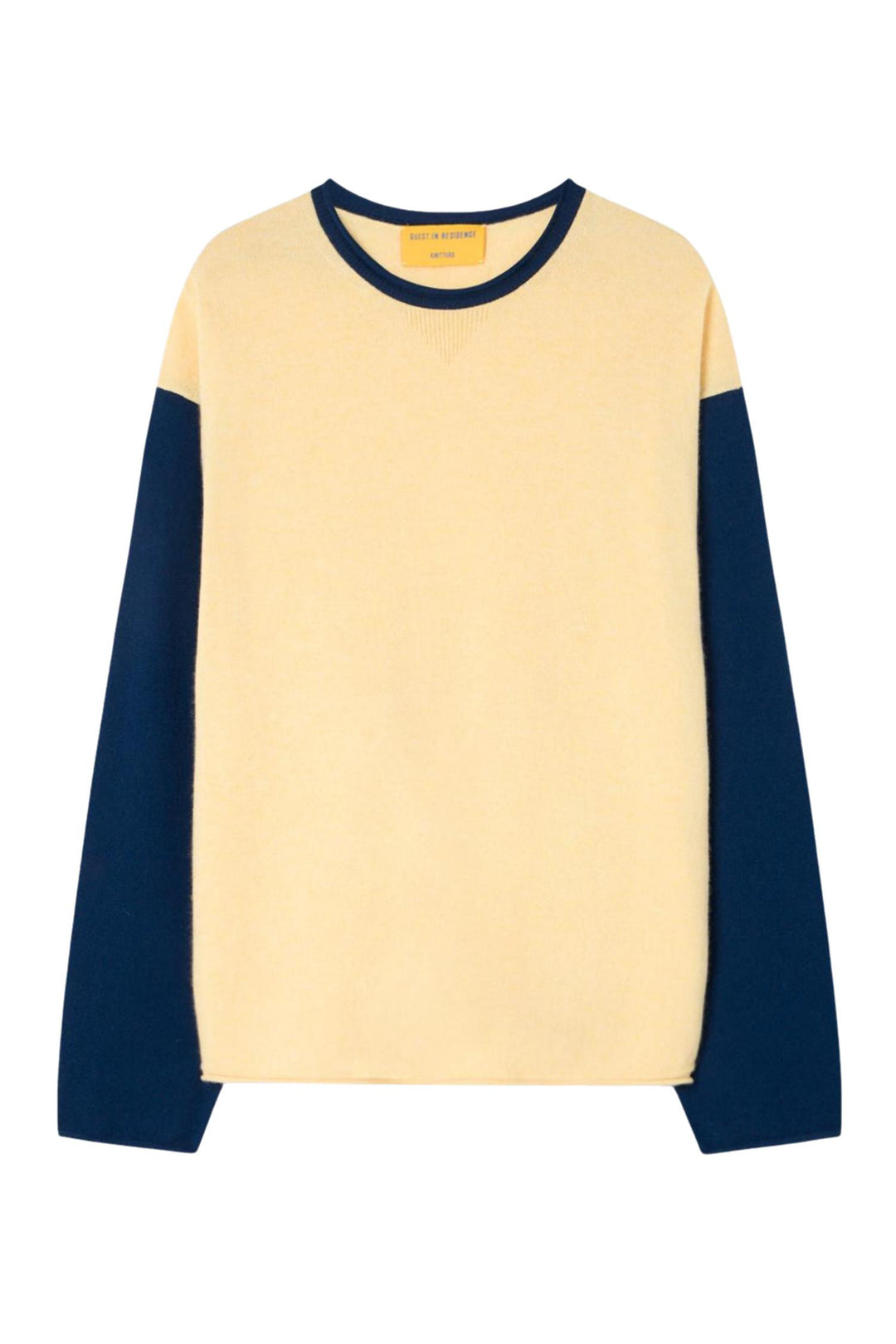 Baseball Oversized Crew Butter/Navy