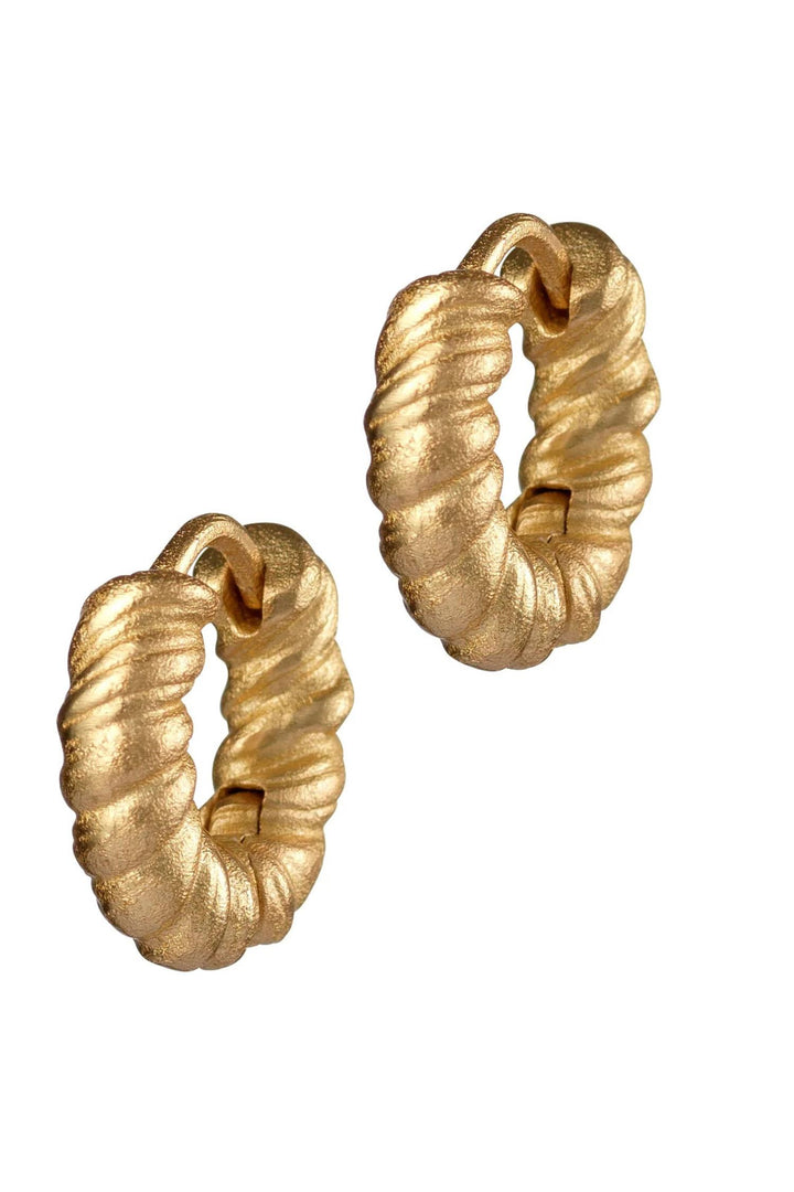 Cable Hoop Gold