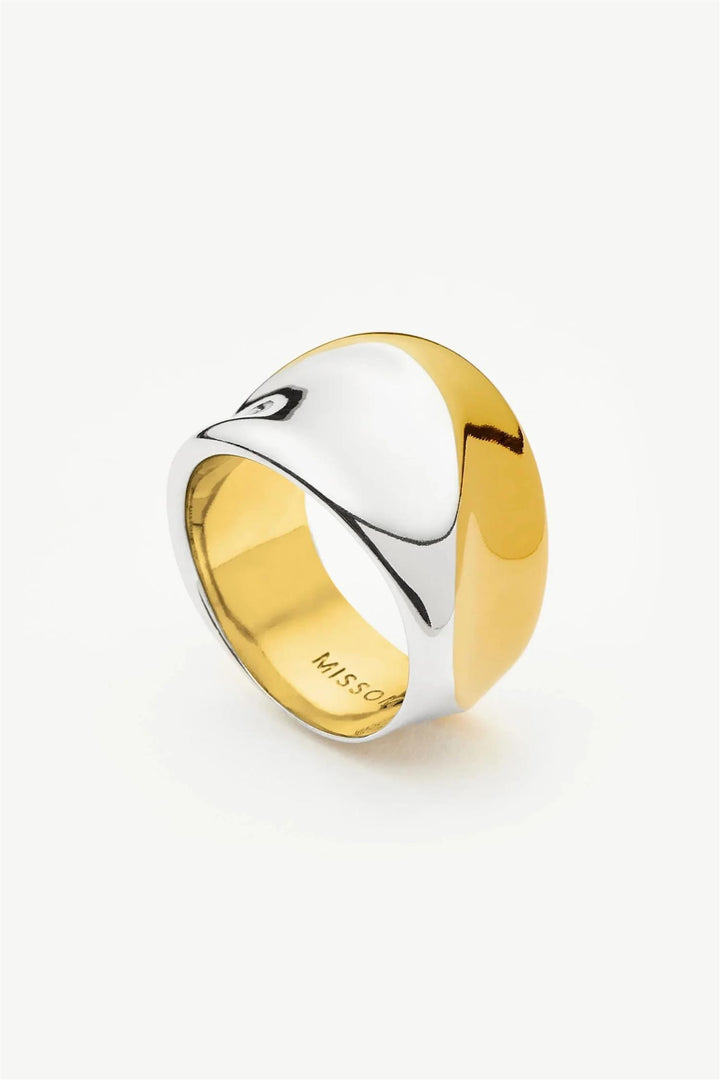 Sculptural Molten Statament Ring