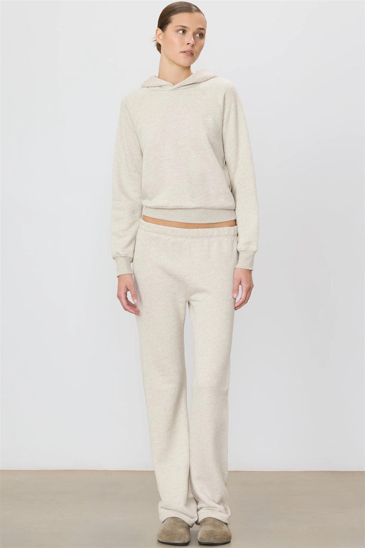 Straight Leg Sweatpant Heather Oatmeal
