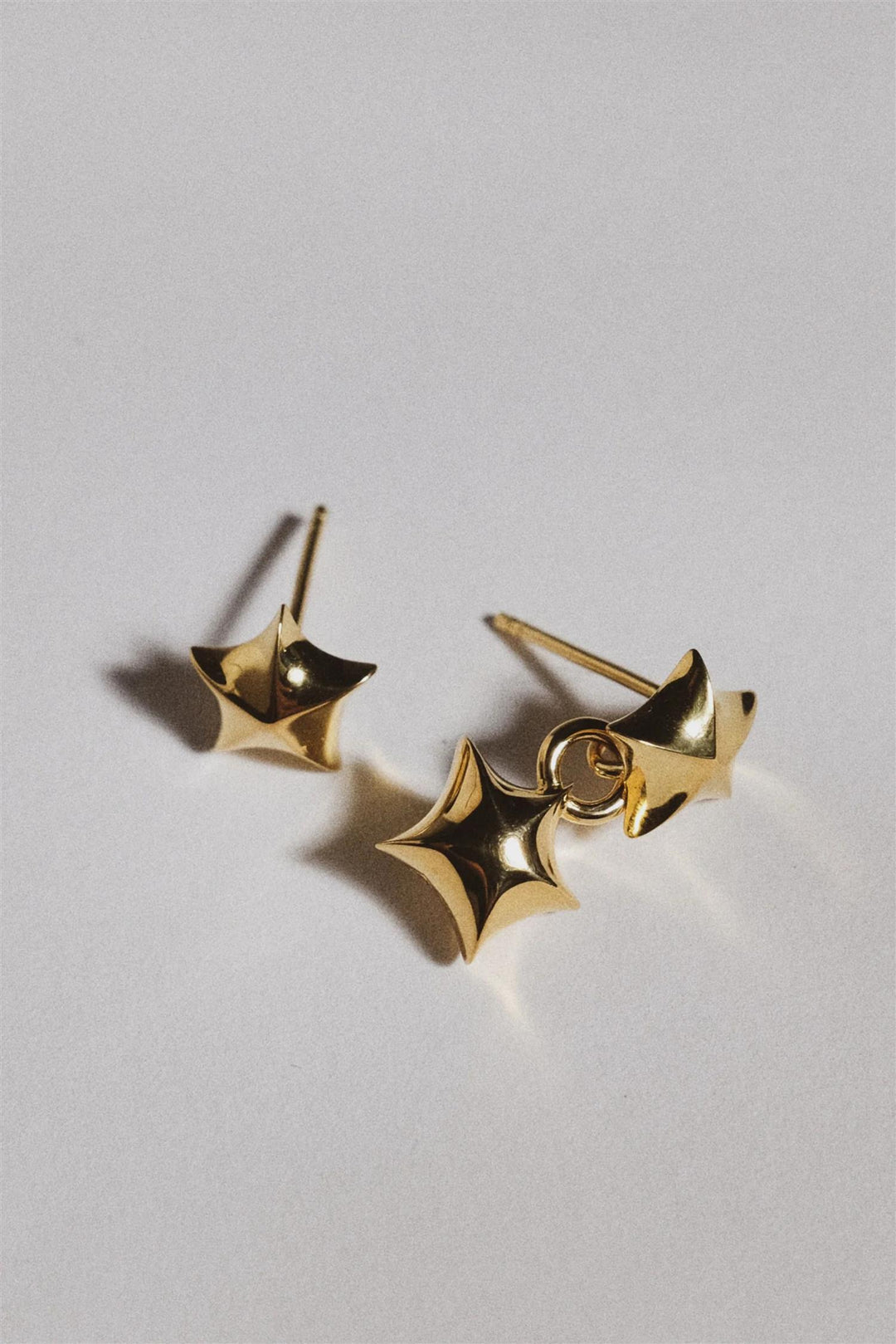 Star Ear Studs Plated