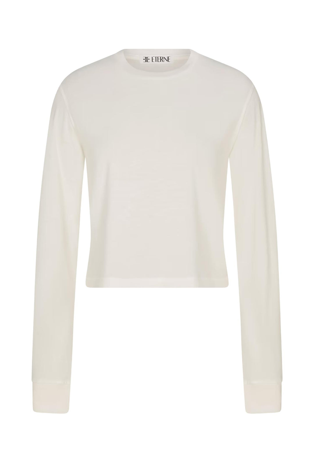 Long Sleeve Boxy Tee Ivory