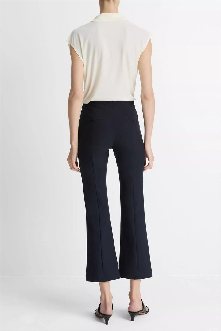 Niki Mid Rise Crop Flare Pant Coastal Blue