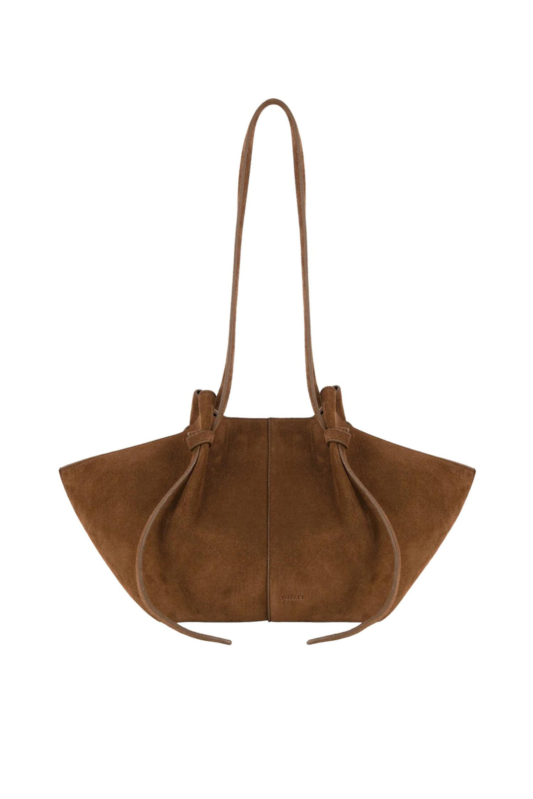 Large Mochi Suede Leather Cognac