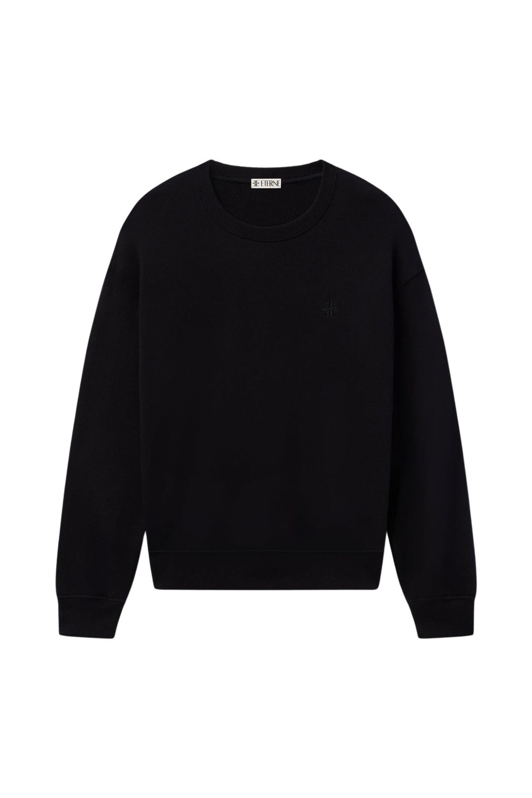 Oversized Crewneck Sweatshirt Black