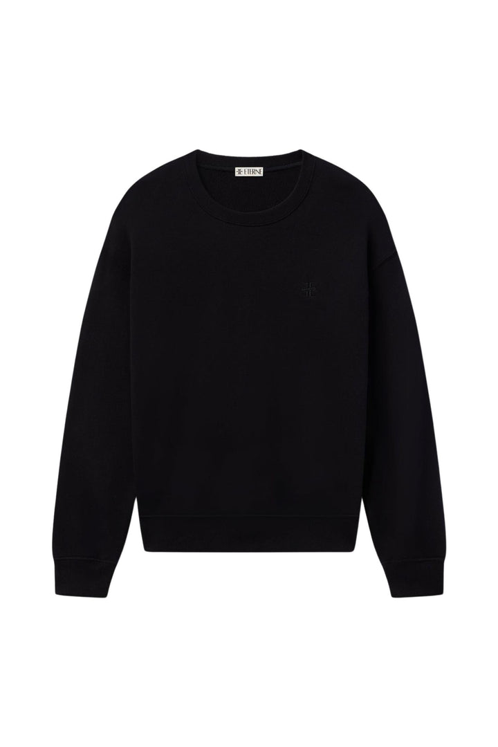 Oversized Crewneck Sweatshirt Black