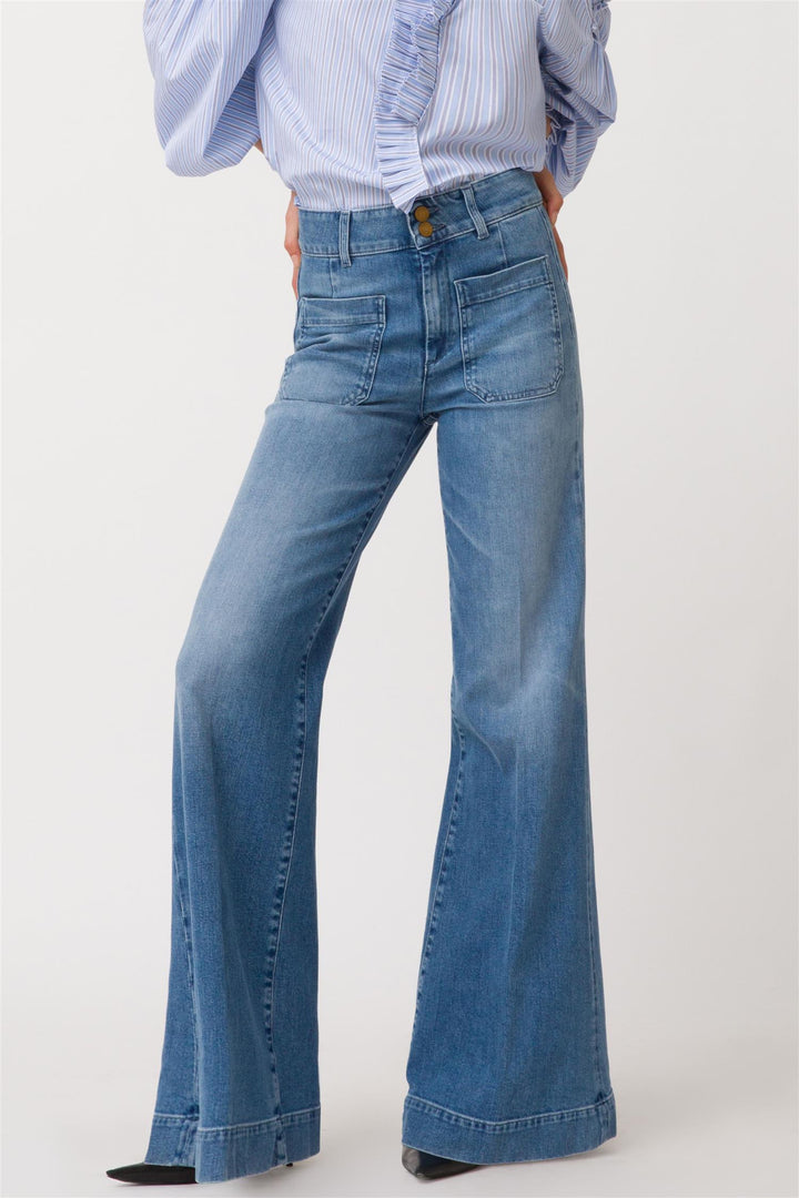 Jane Wide-Leg Jeans Blue Denim