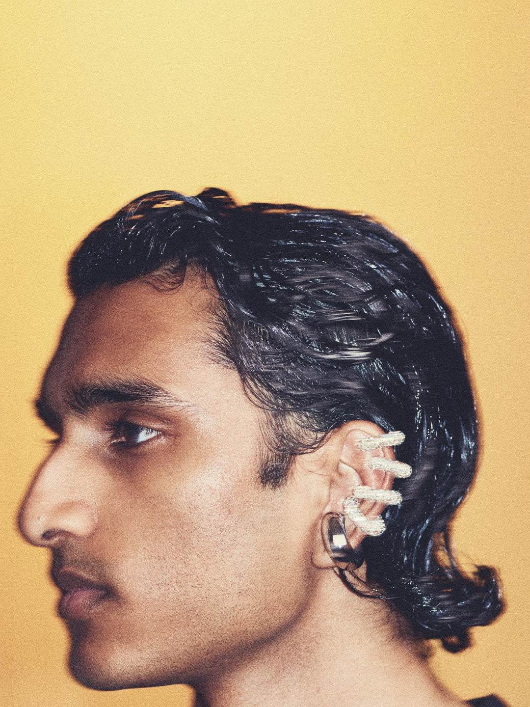 Diamond Ear Cuff Silver