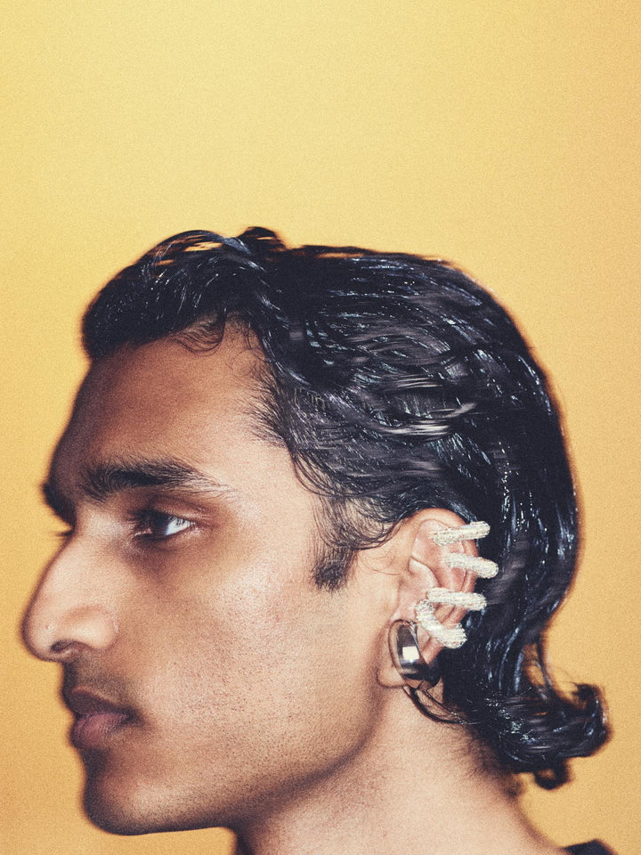 Diamond Ear Cuff Silver