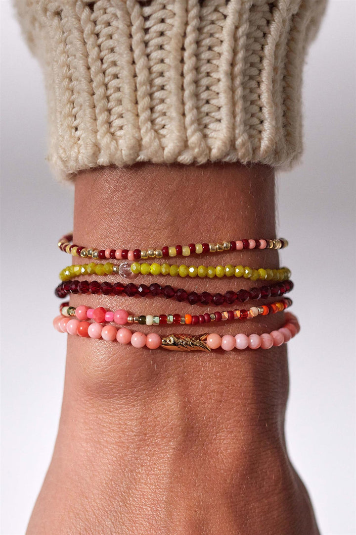 Tan Line Bracelet Deep Burgundy