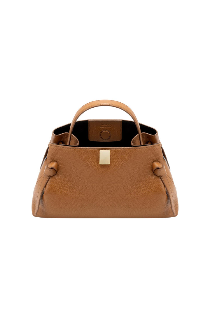 Gyoza Pebble Grain Leather Hazel