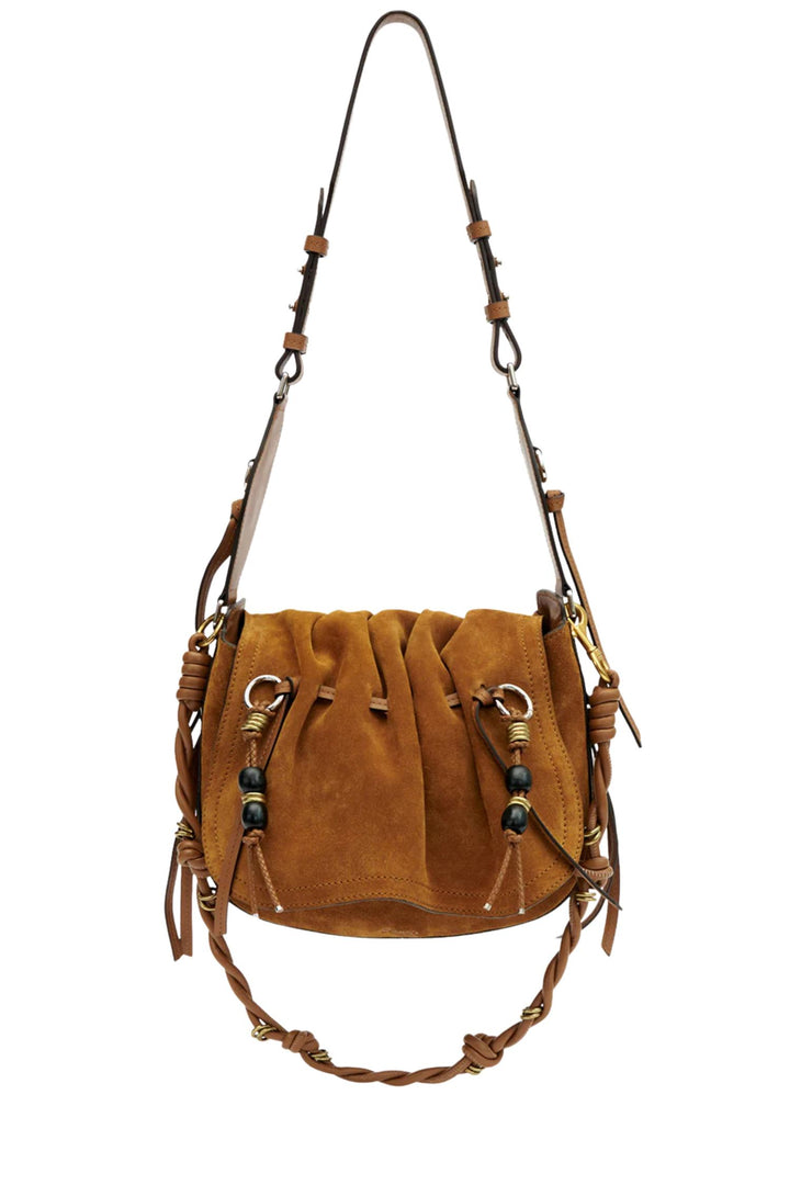 Bolton Suede Shoulder Bag Cognac