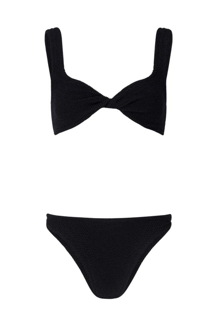 Juno Crinkle Bikini Black