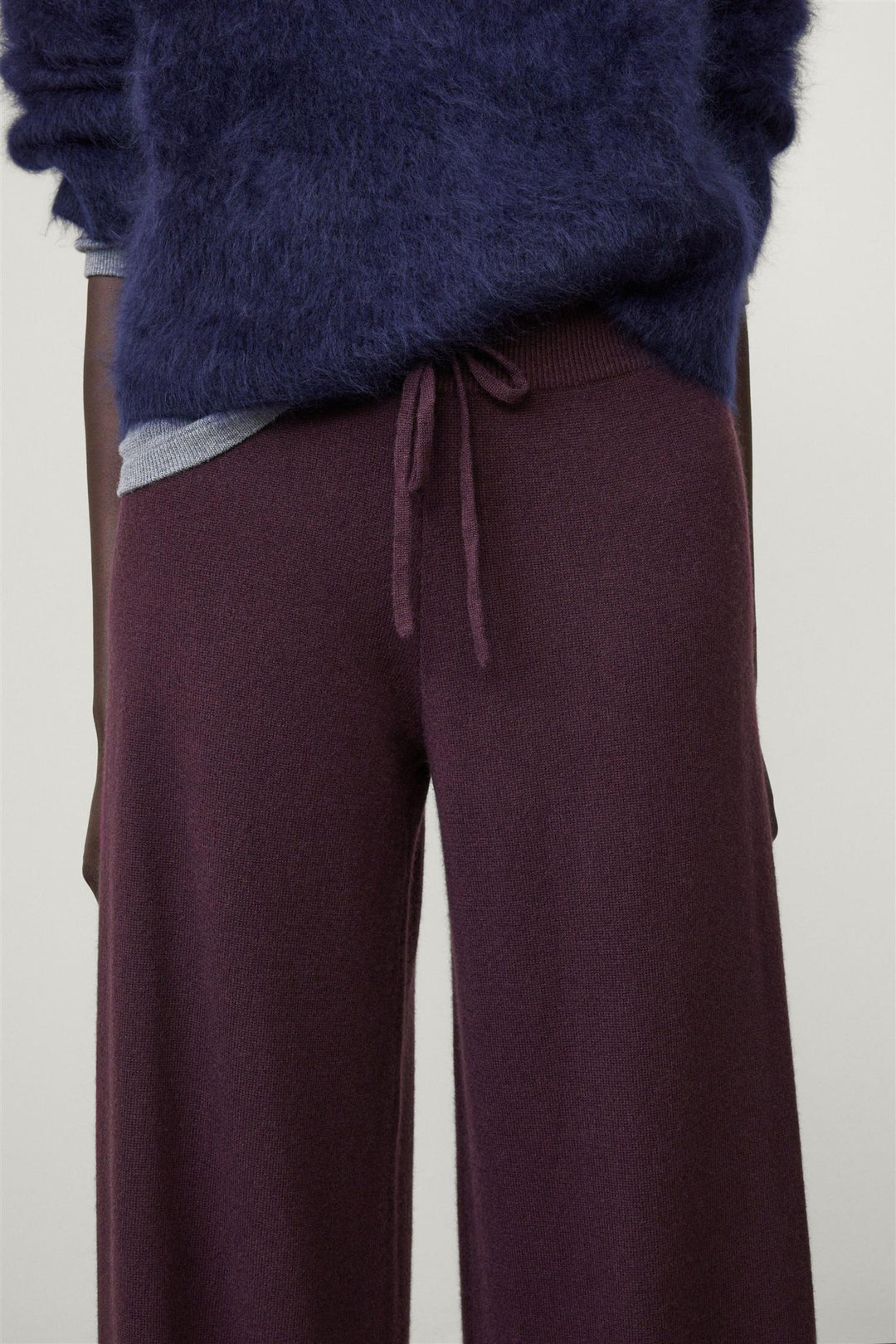 Sofi Cashmere Pants Mahogany