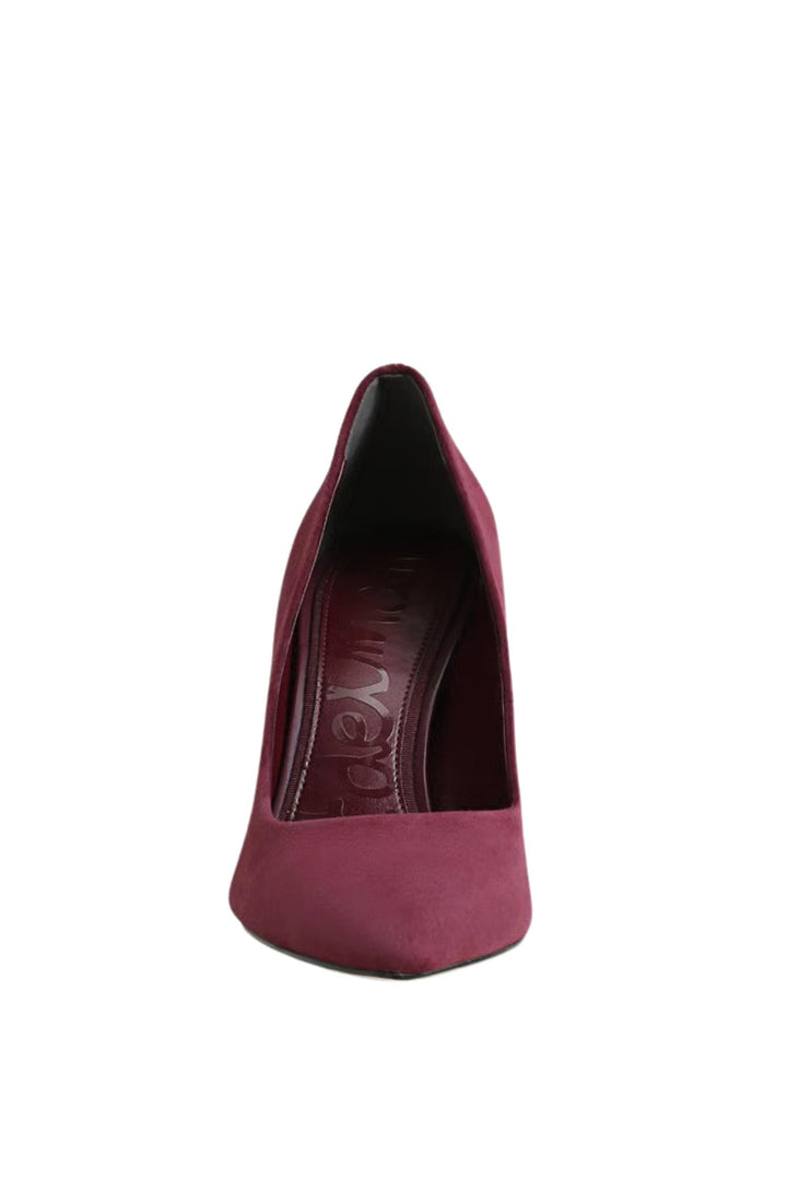 Hazel Pump Suede French Merlot