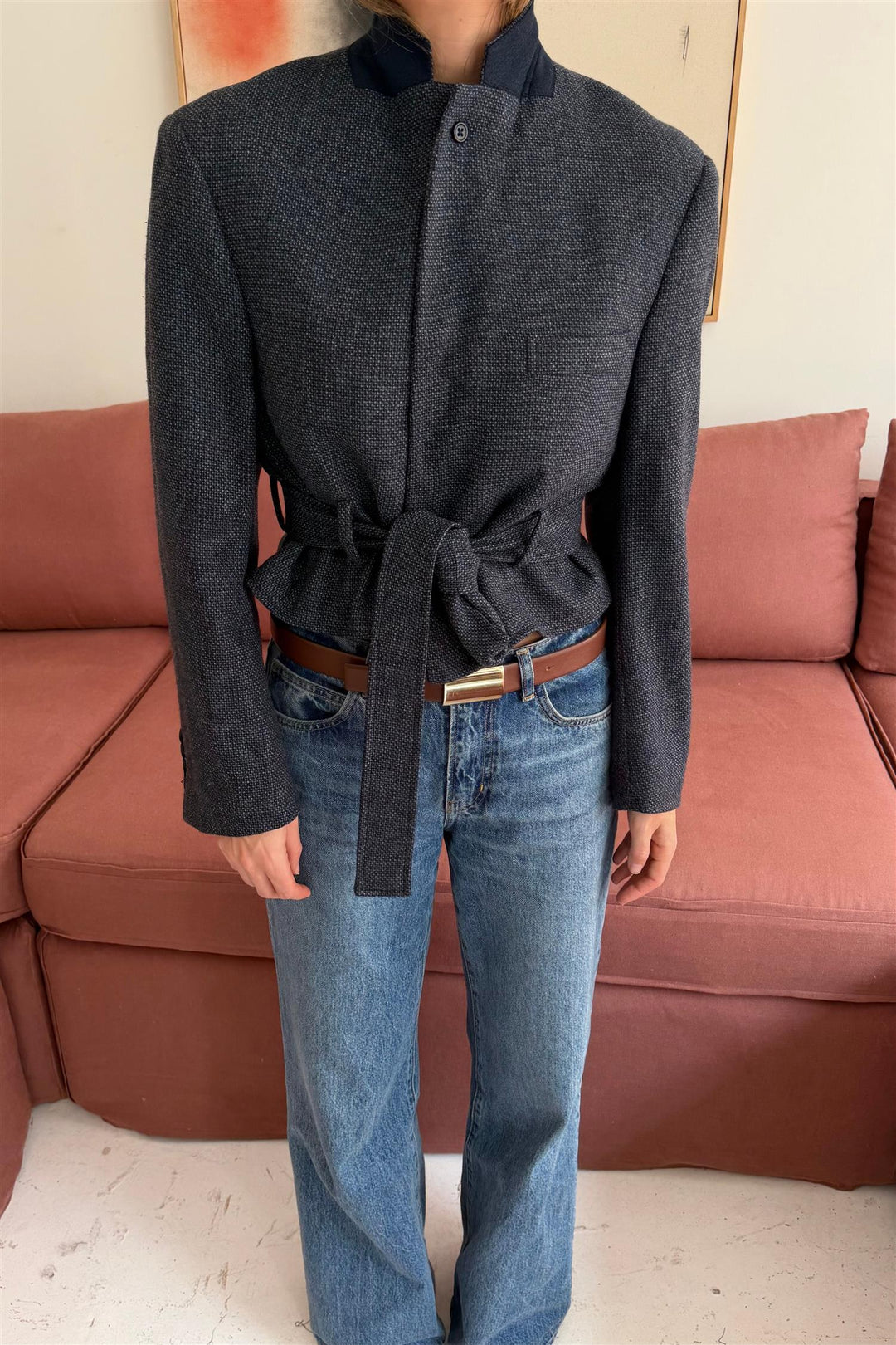 Belted Cropped Blazer BCB1447