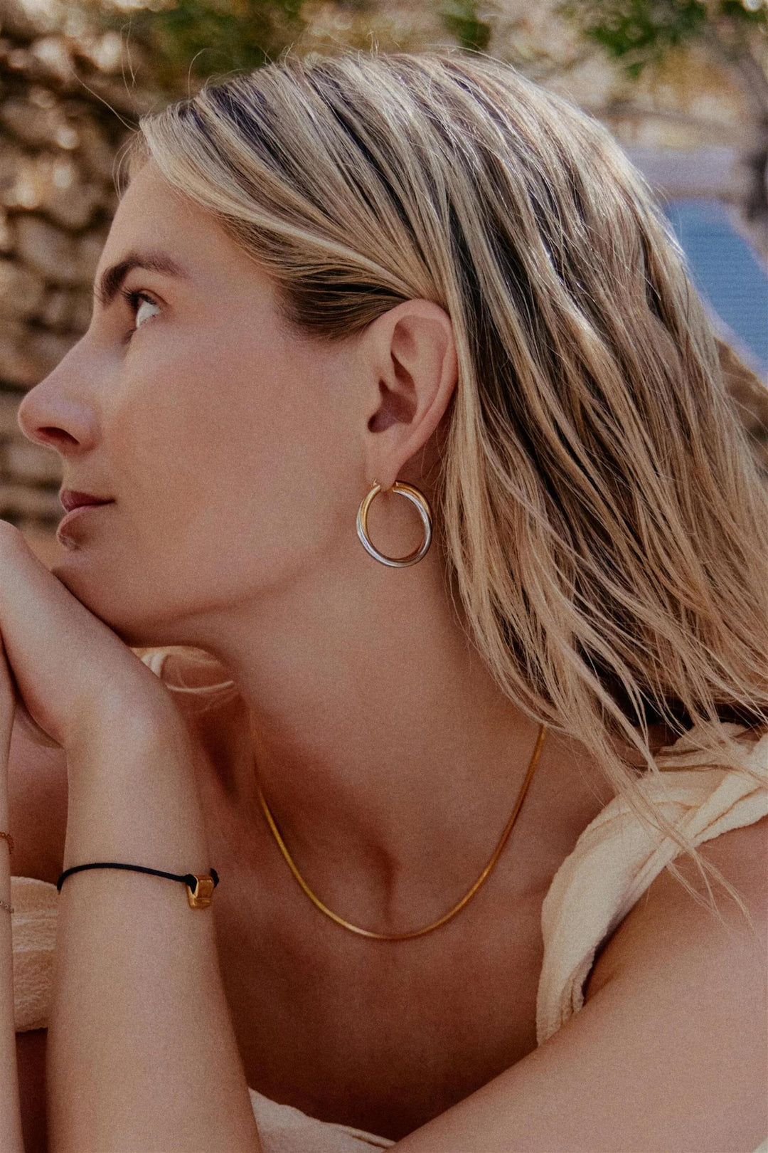 Lucy Williams Entwine Large Hoop Earrings