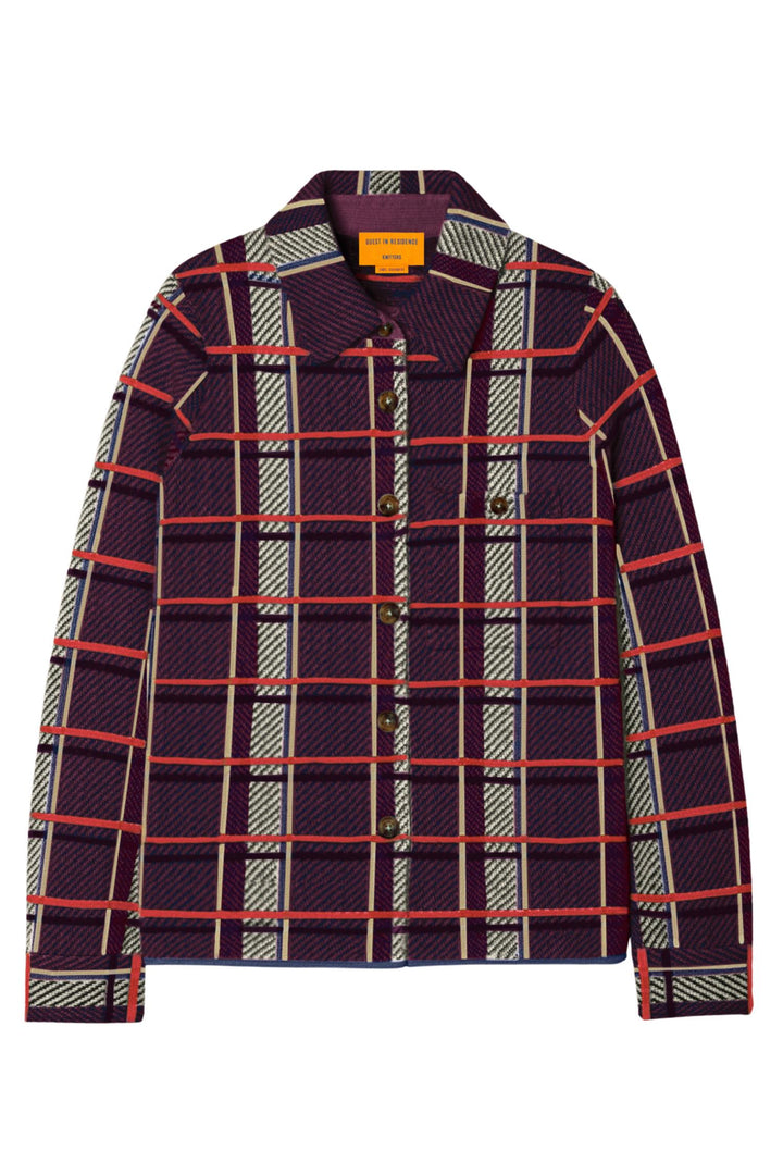 Dylan Plaid Cashmere Shirt Midnight Combo