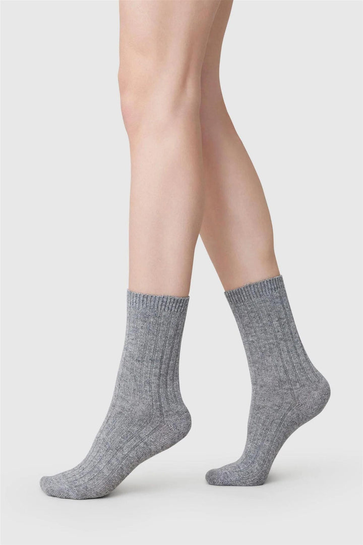 Bodil Chunky Socks Grey