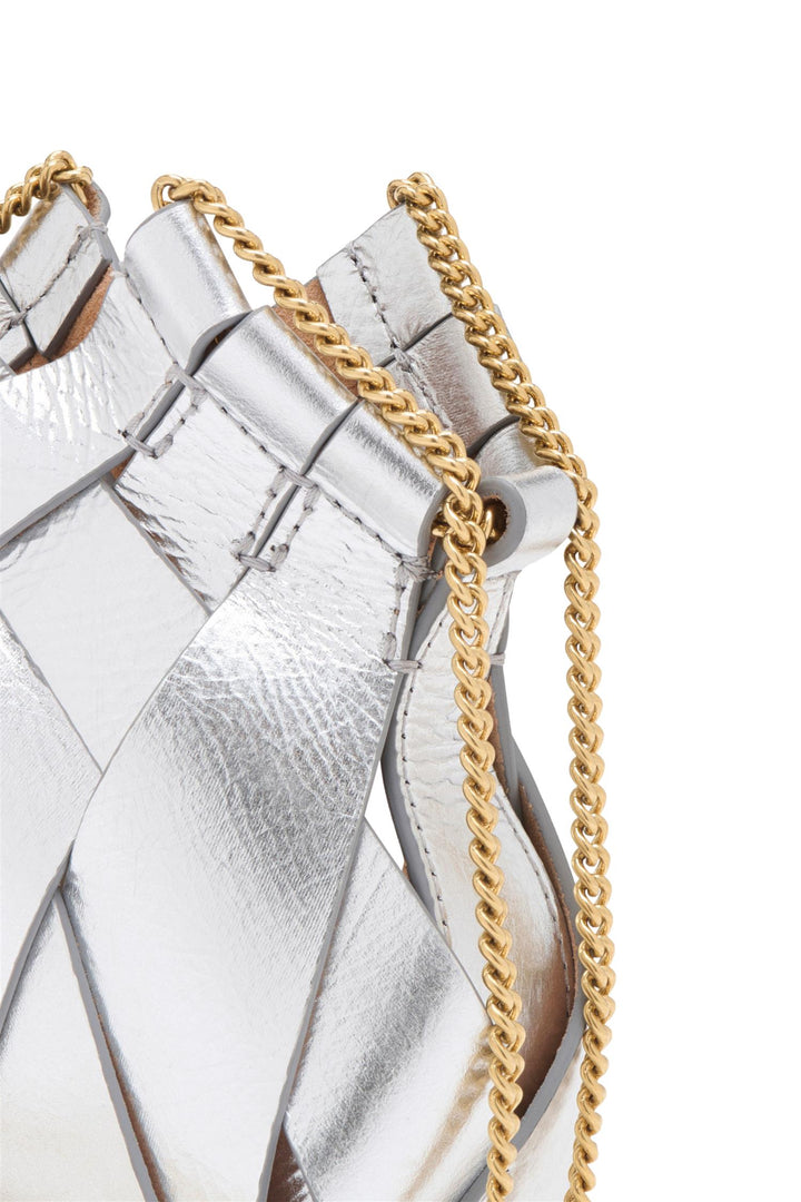Mini Charlotte Crossbody w/Chain Platinum