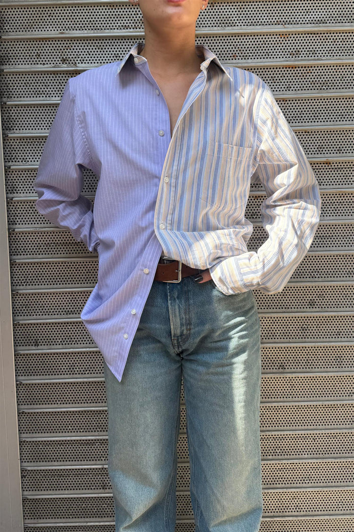 Contrasted Shirt CMS389 Size 34