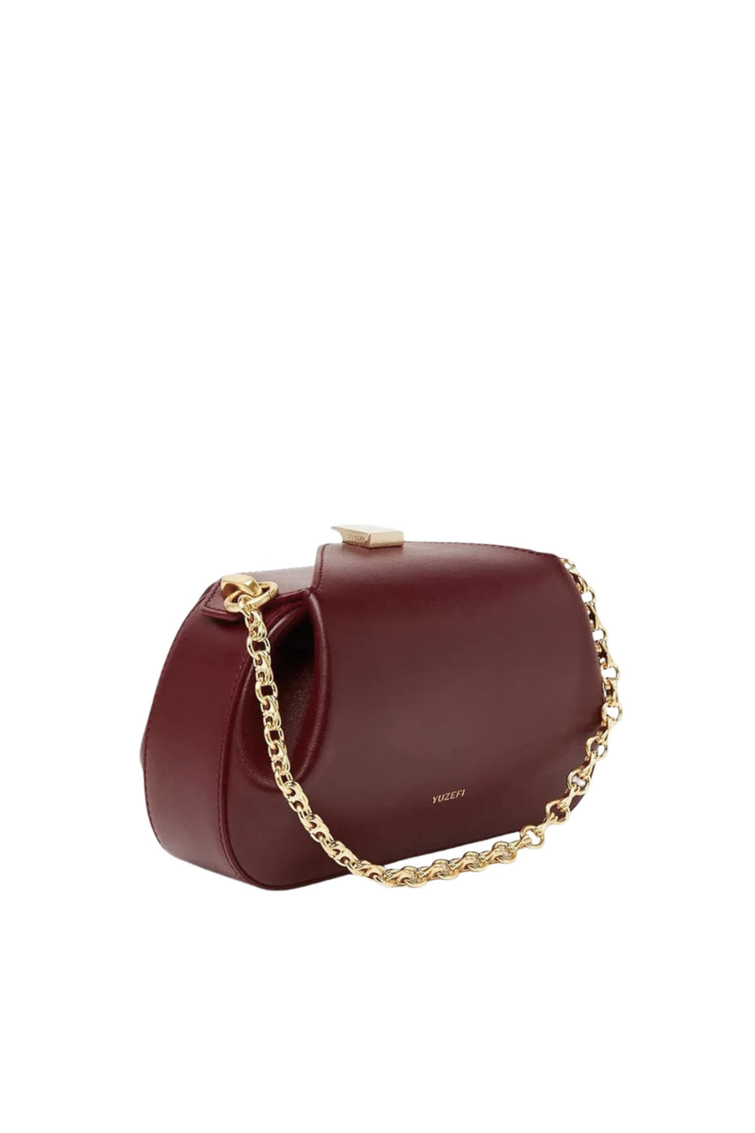 Oyster Clutch Mini Smooth Leather Berry