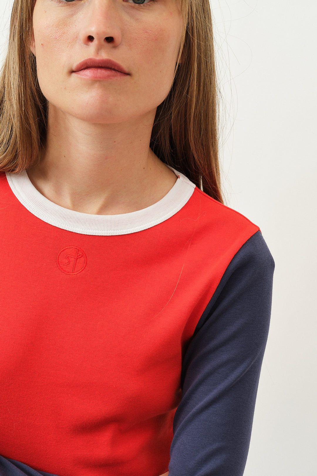 Betsy Longsleeve T-shirt Bleu/Blanc/Rouge