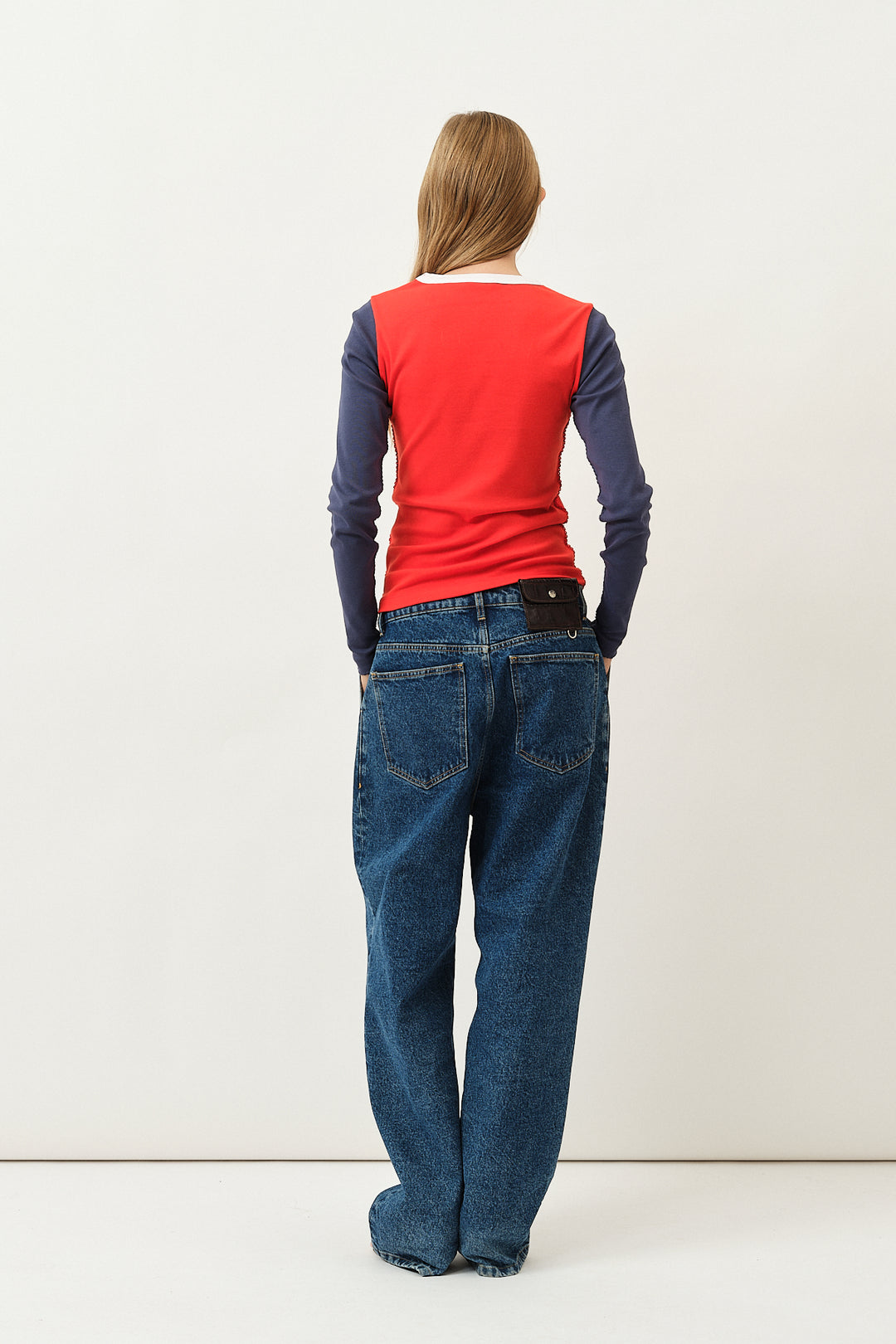 Betsy Longsleeve T-shirt Bleu/Blanc/Rouge