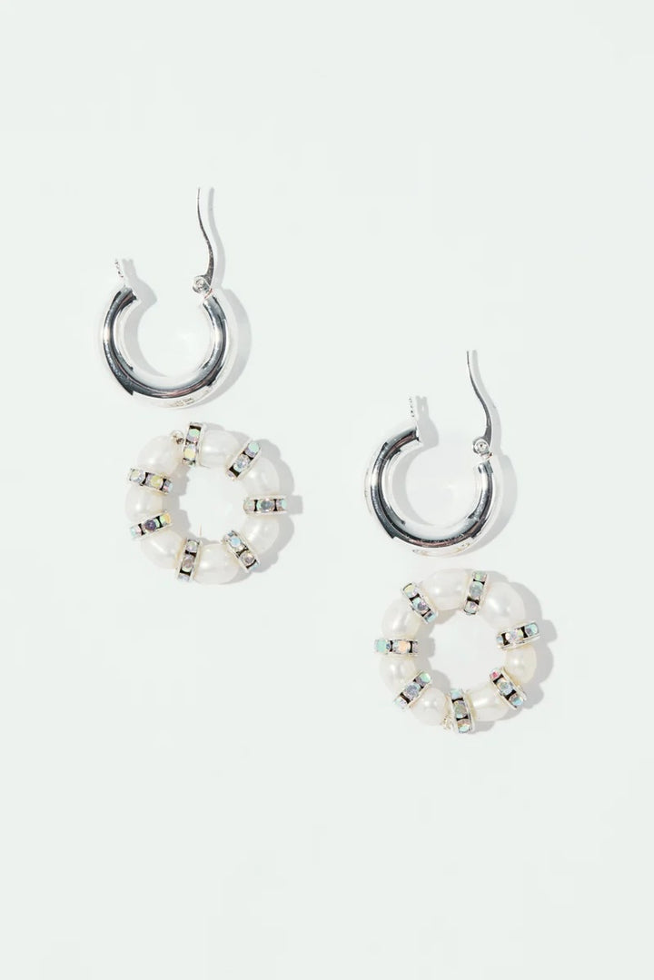 La Perla Créoles Silver