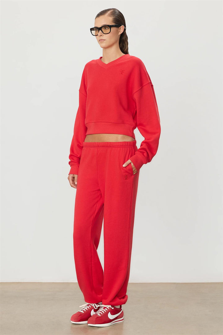 Boyfriend Pocket Sweatpant Rouge