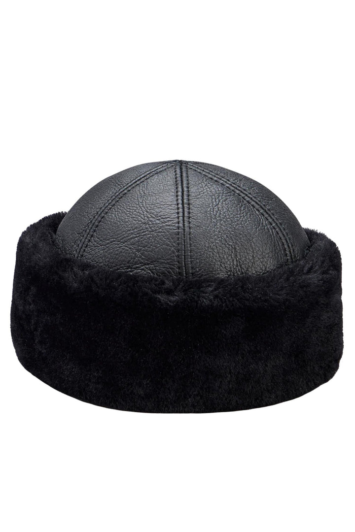 Oslo Shearling Hat Jet Black