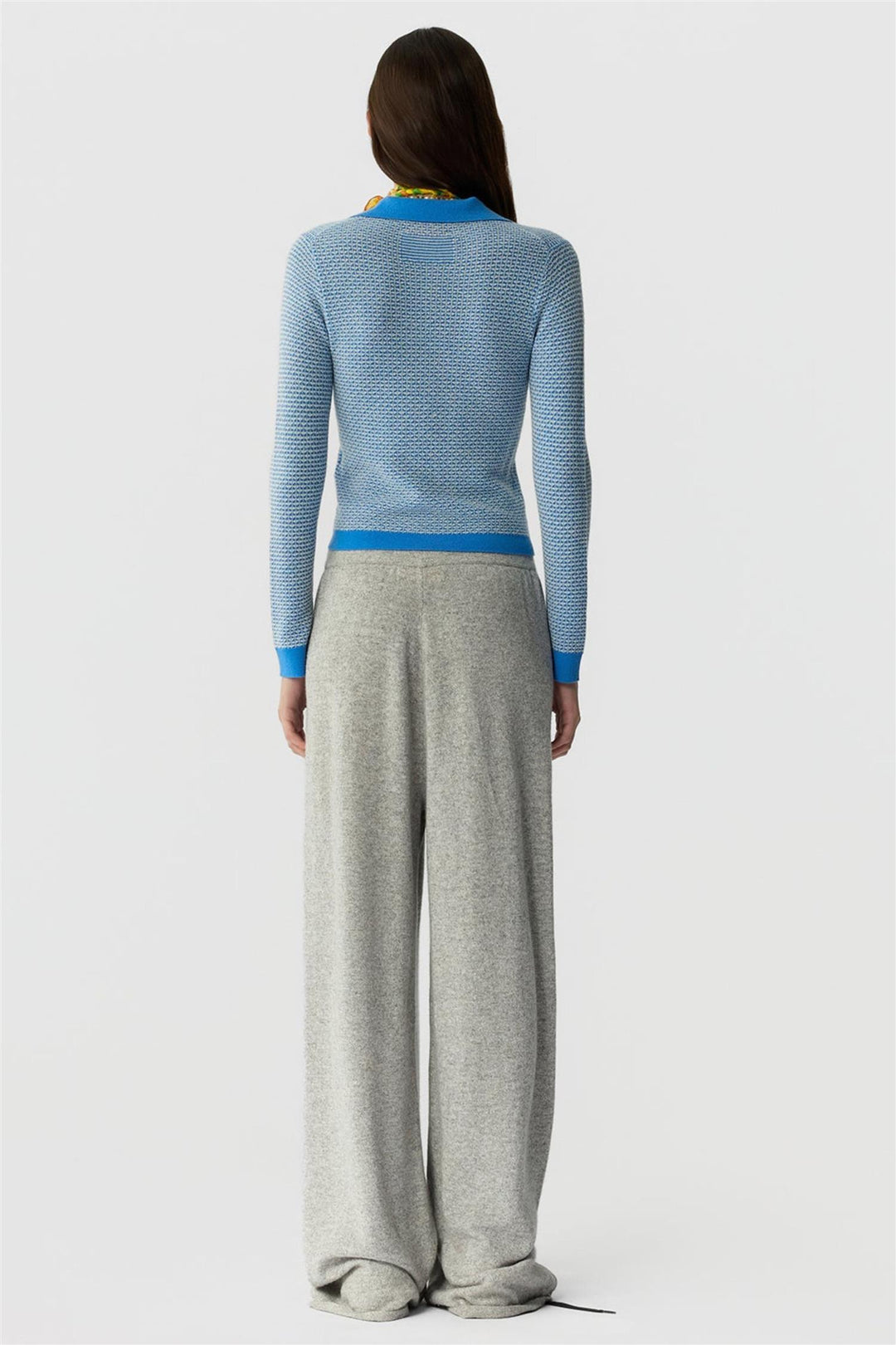 Piqué Long Sleeve Shrunken Polo Sail Combo