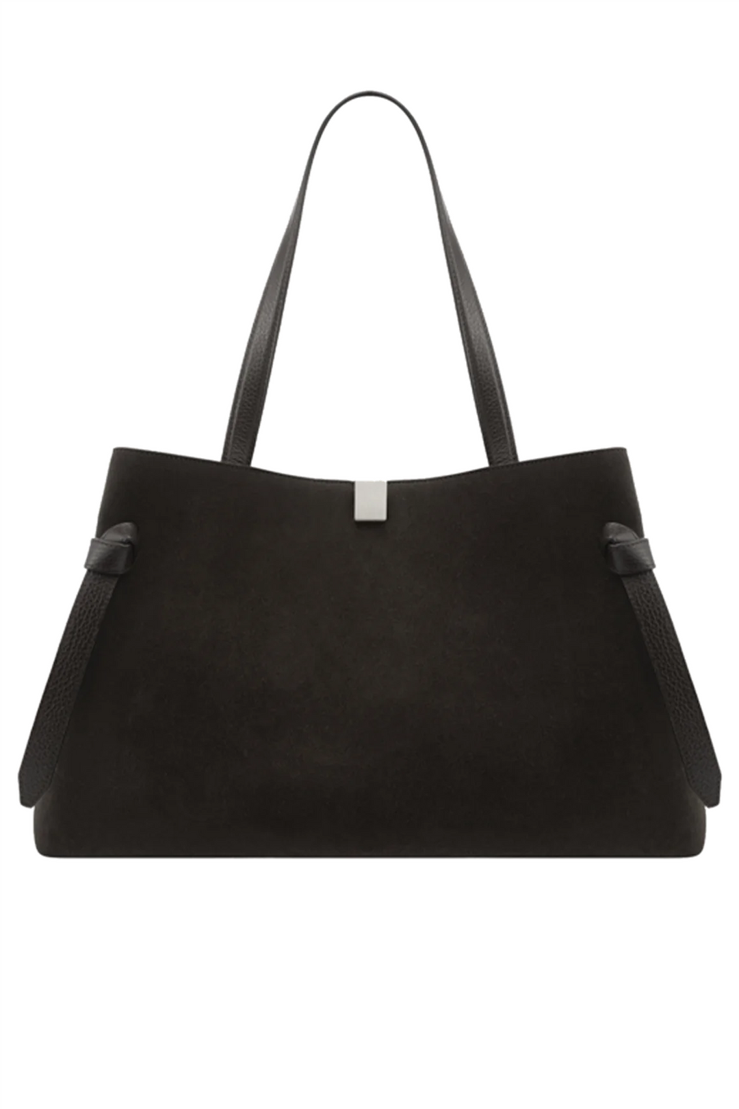 Gyoza Tote Suede Leather Ganache